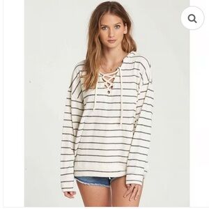 Billabong Lace-Up Drawstring Hoodie